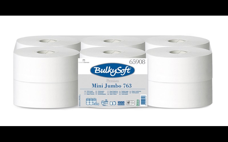 Papier WC Mini Jumbo Bulky Soft 2 plis 12RLX 65908
