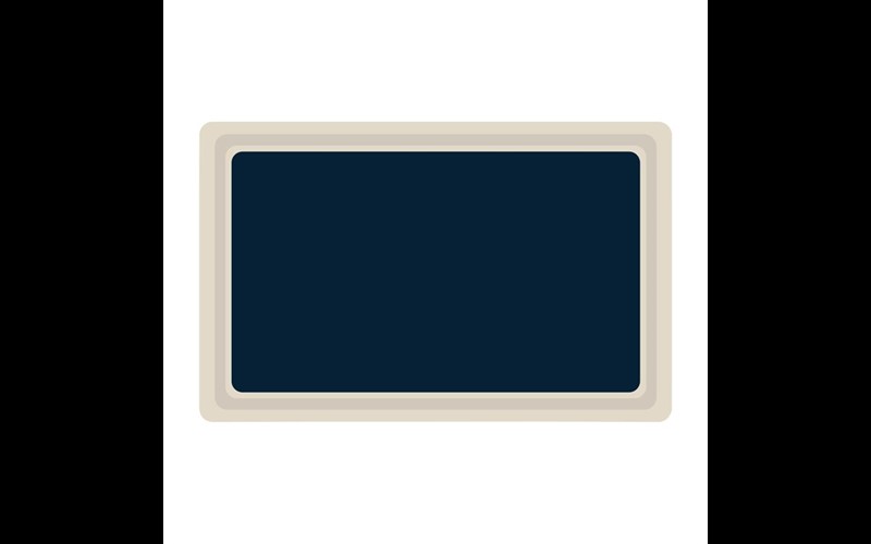 Plateau de service en polyester Roltex GN 1/1 530x325mm bleu