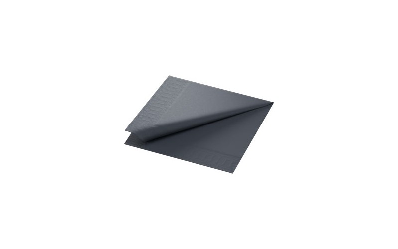 Serviettes noires 40x40cm 3 plis 1000PCS