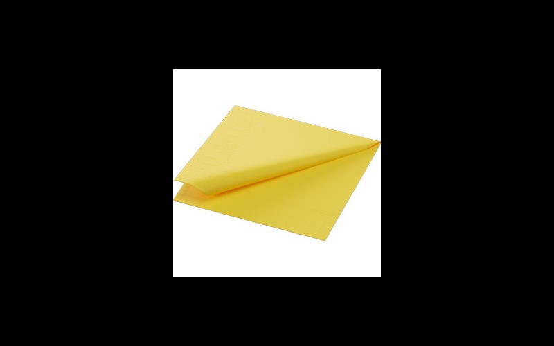 Serviettes jaune 24x24cm 2 plis 2400PCS