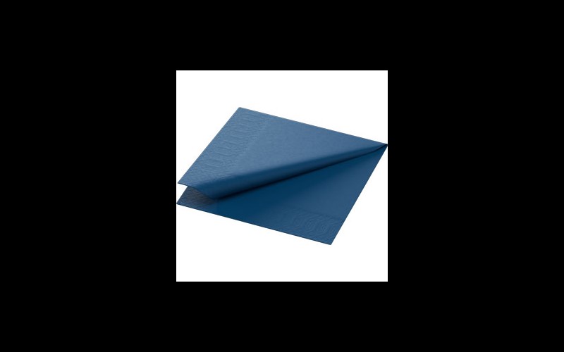 Serviettes bleu foncé 24x24cm 2 plis 2400PCS