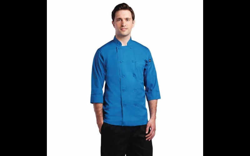Veste de cuisine mixte Chef Works bleue L