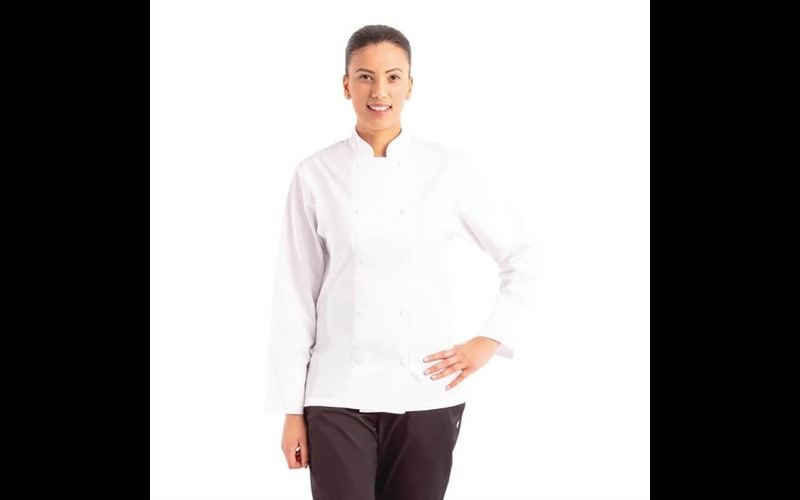 Veste de cuisine mixte blanche à manches longues Chef Works Calgary Cool Vents XL