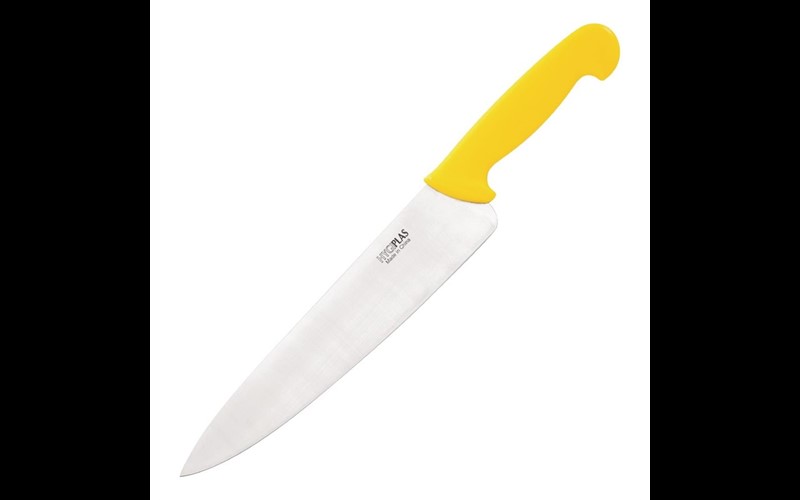 Couteau de cuisinier Hygiplas jaune 255mm