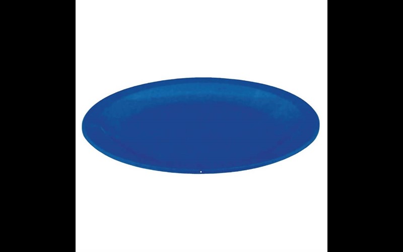 Assiette en polycarbonate bleue Olympia Kristallon 230mm (Lot de 12)