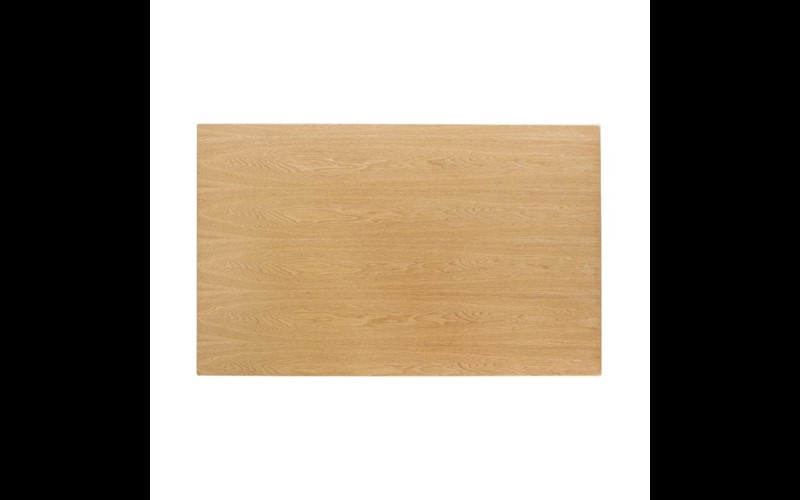 Plateau de table rectangulaire pré-percé coloris frêne naturel Bolero 700 x 1100mm