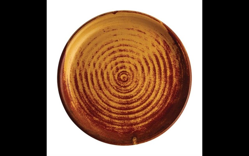 Assiettes plates terre de sienne Olympia Canvas 18 cm (Lot de 6)