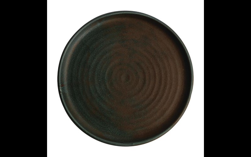 Assiettes plates vert bronze Olympia Canvas 26,5 cm (Lot de 6)
