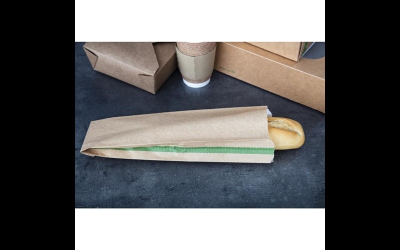 Sacs snack chaud compostables Vegware 356 x 101mm (Lot de 500)