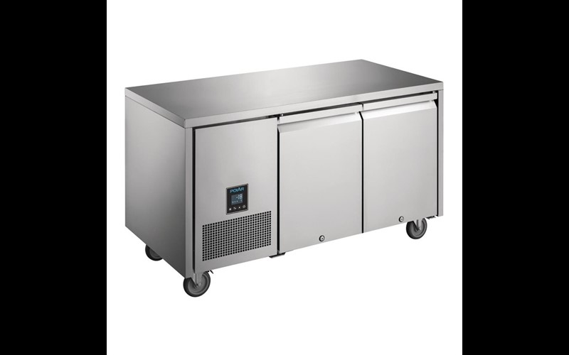 Table réfrigérée négative 2 portes Premium Polar Serie U 267L
