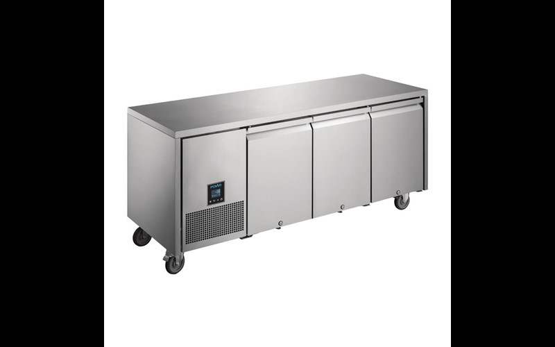 Table réfrigérée négative 3 portes Premium Polar Serie U 420L