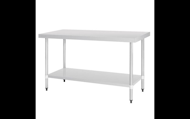 Table en acier inoxydable sans rebord Vogue 1500 x 700mm