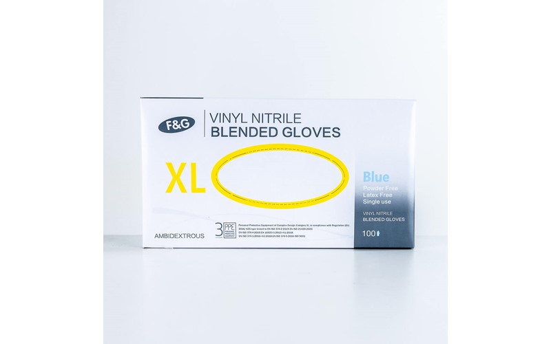 Gant Vi Nitrile Bleu XL 100PCS