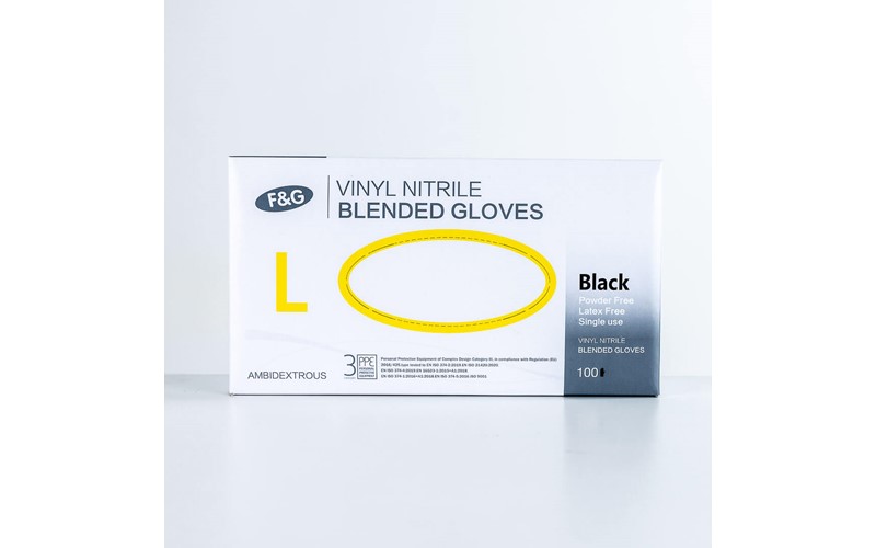 Gant Vi Nitrile Noir L 100PCS