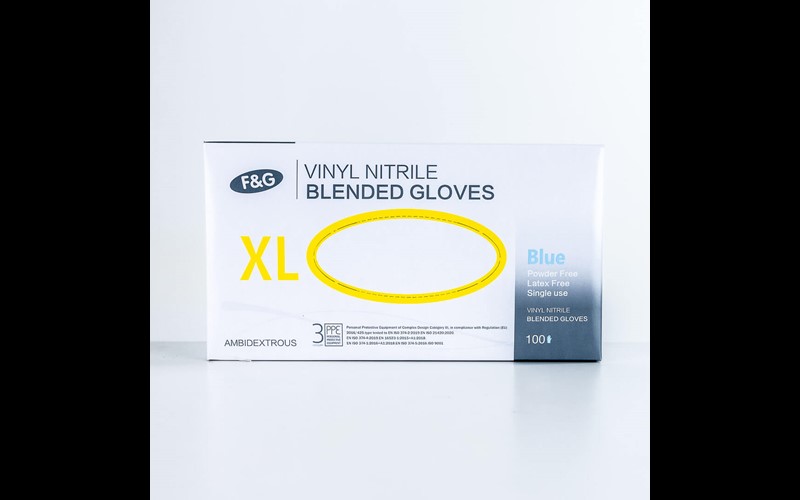 Gant Vi Nitrile Bleu XL 10 X 100PCS