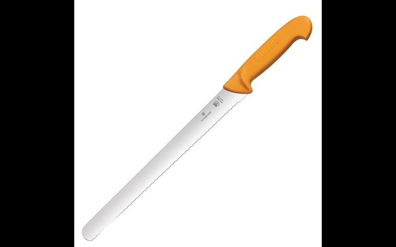 Couteau à trancher à lame dentée Swibo 255mm