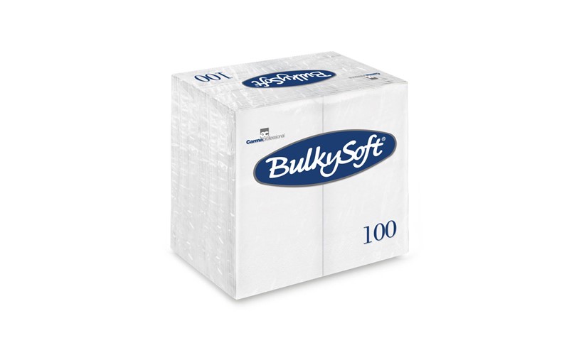 Serviette Bulky Soft serviettes blanches 2 plis 40x40 cm pliage 1/8 2000PCS 32042