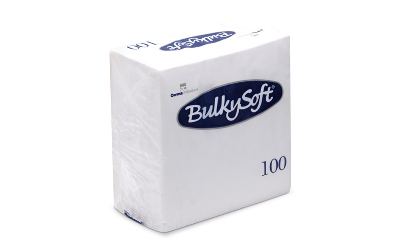 Serviette BulkySoft® napkins white 3 ply 40x40 10x100Pcs 32100