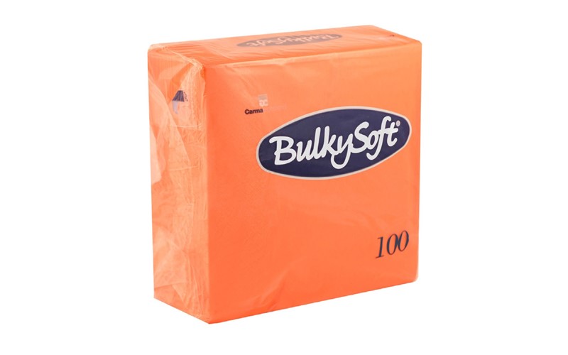 Serviette BulkySoft® napkins rainbow 2 ply 24x24 orange 100x20 32458