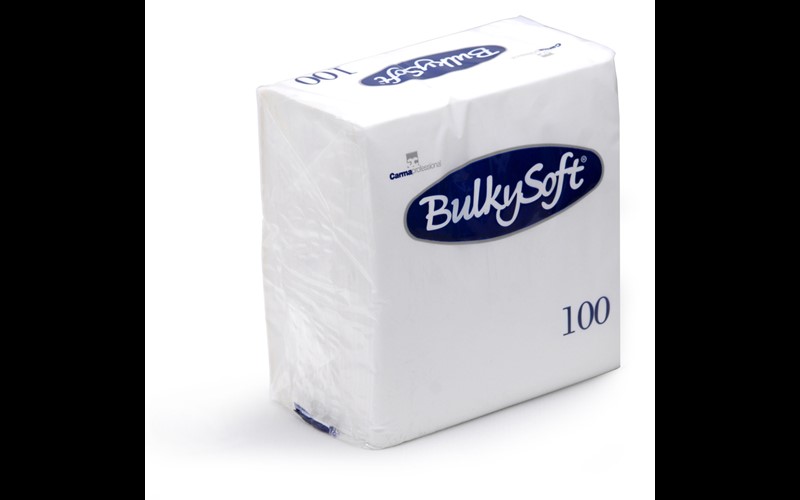 Serviette BulkySoft® napkins 2 ply 33x33 white 20x100 pieces 32980