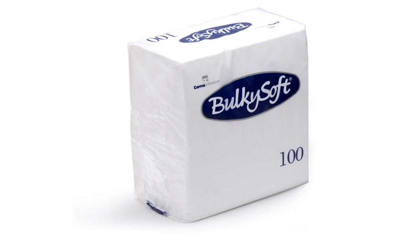 Serviette BulkySoft® napkins 2 ply 33x33 white 20x100 pieces 32980