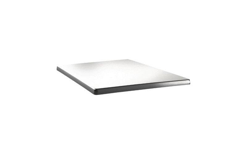 Plateau de table carré Topalit Classic Line 60x60cm blanc pur