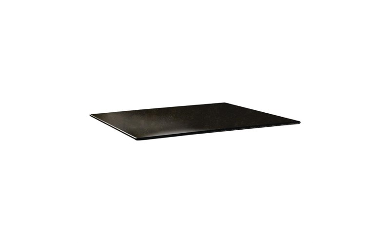 Plateau de table rectangulaire Topalit Smartline 120x80cm cyprus metal