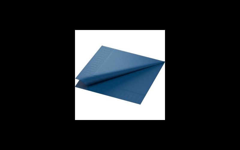 Serviettes bleu foncé 40x40cm 2 plis 1250PCS