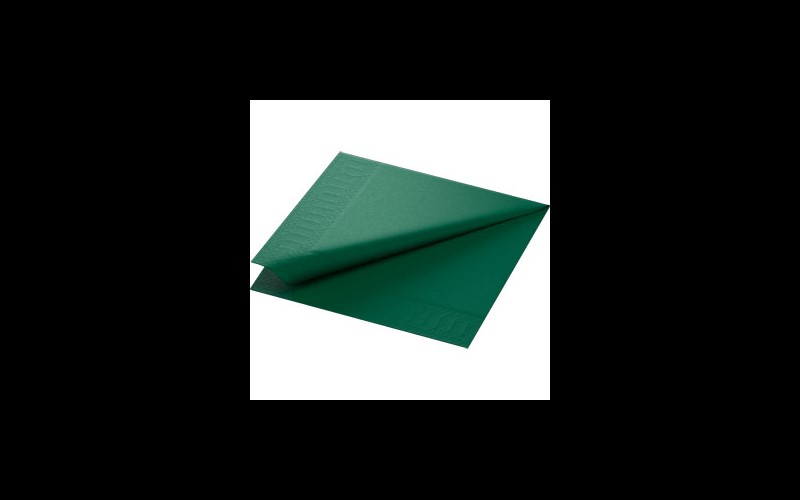 Serviettes dark green 40x40cm 2 plis 1250PCS