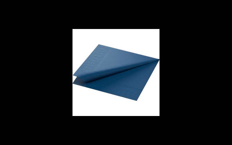 Serviettes bleu foncé 33x33cm 2 plis 2000PCS