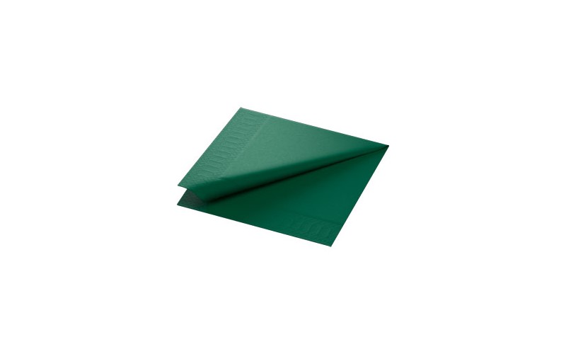 Serviettes dark green 40x40cm 3 plis 1000PCS