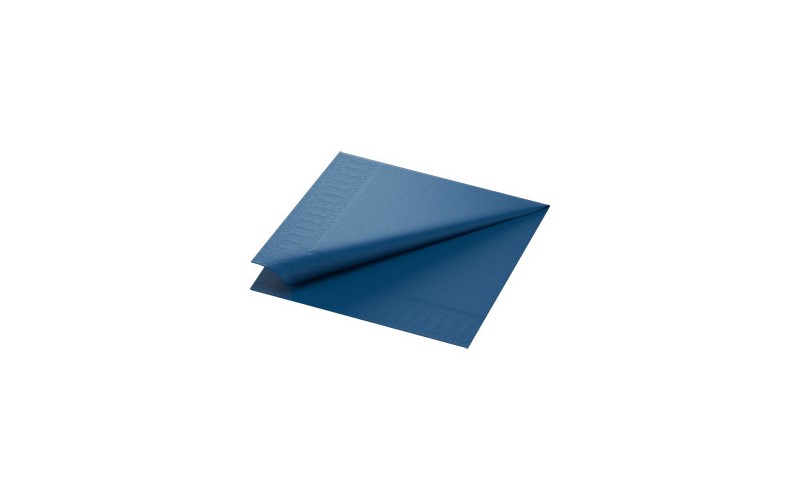 Serviettes bleu foncé 40x40cm 3 plis 1000PCS