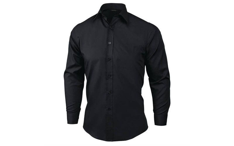 Chemise habillée mixte Uniform Works noire S