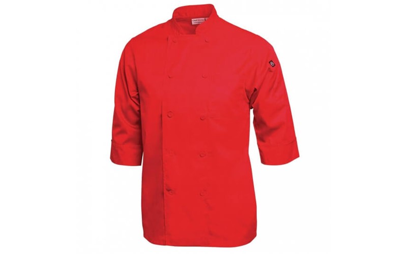 Veste de cuisine mixte Chef Works rouge XL