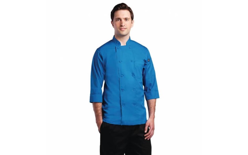 Veste de cuisine mixte Chef Works bleue L