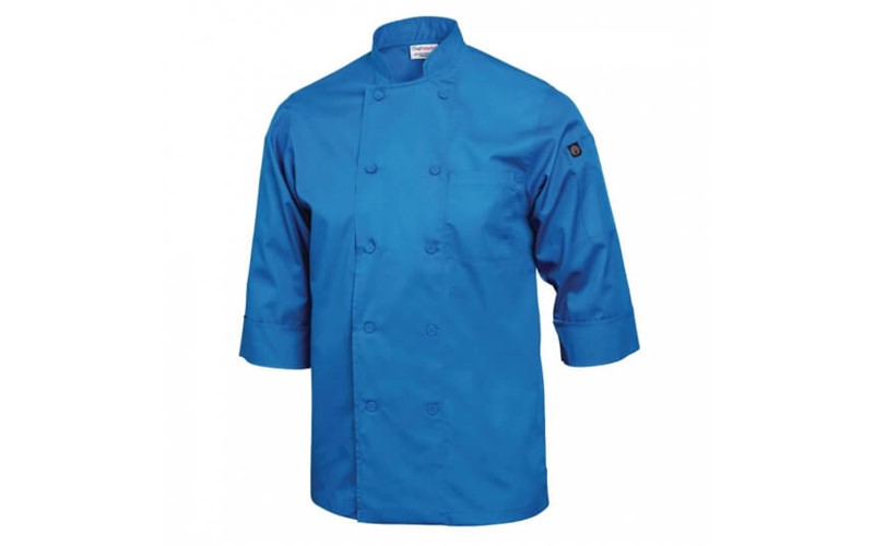 Veste de cuisine mixte Chef Works bleue S