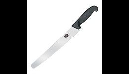 Couteau à pâtisserie denté Hygiplas noir - Lame 250mm - Réf. CF895 -  Hygiplas