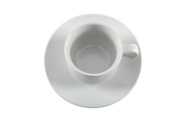 Tasse à thé empilable blanche whiteware Olympia 200ml (Lot de 12)