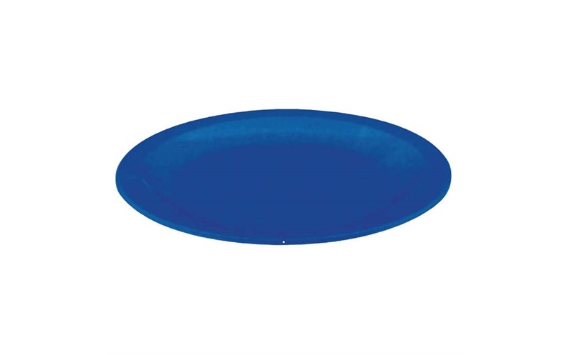 Assiette en polycarbonate bleue 172mm (Lot de12)