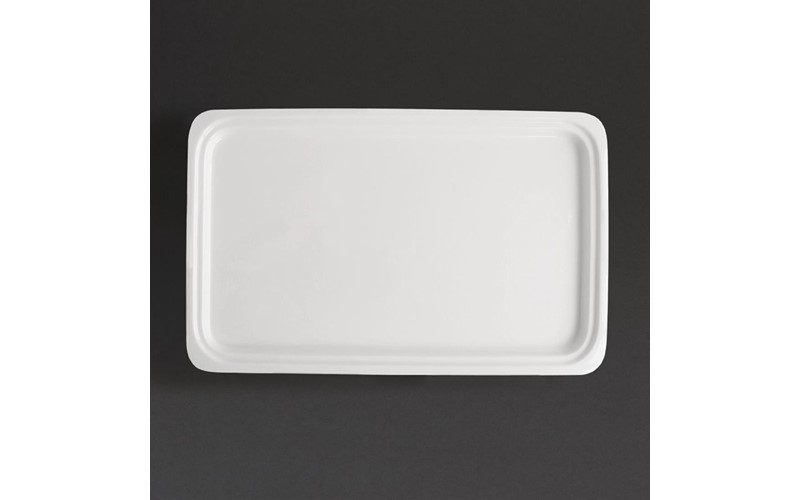 Plat blanc GN 1/1 Olympia Whiteware 30mm
