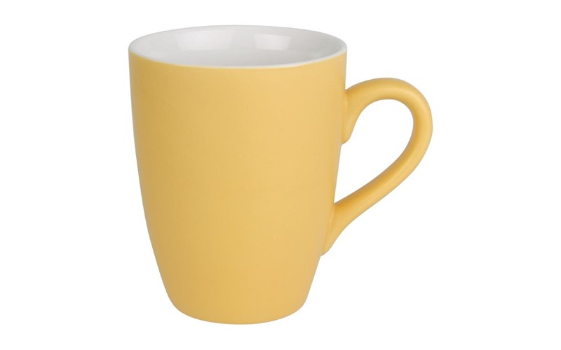 Mug pastel mat en porcelaine Olympia jaune 320ml