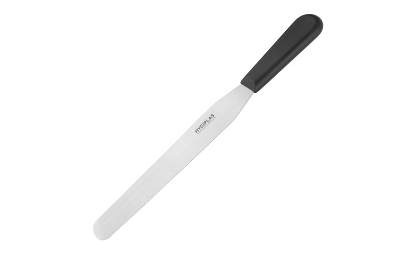 Couteau spatule à lame droite Hygiplas noir 255mm