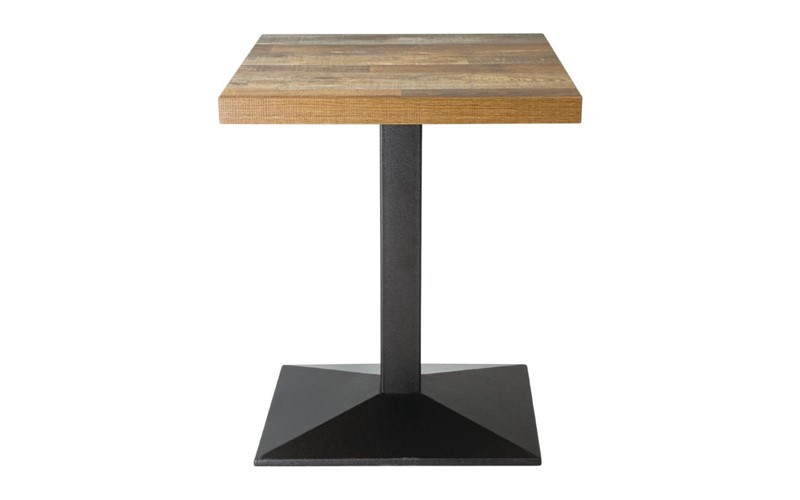 Plateau de table carré Bolero effet bois vieilli - 60 cm