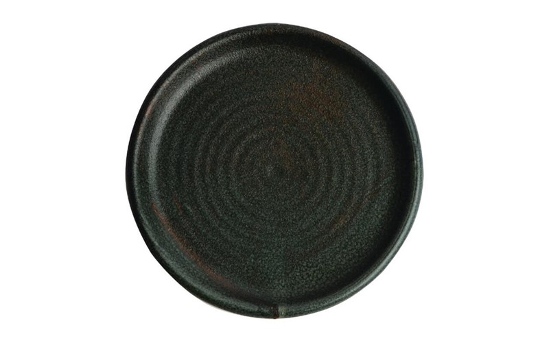Assiettes plates vert bronze Olympia Canvas 18 cm (Lot de 6)