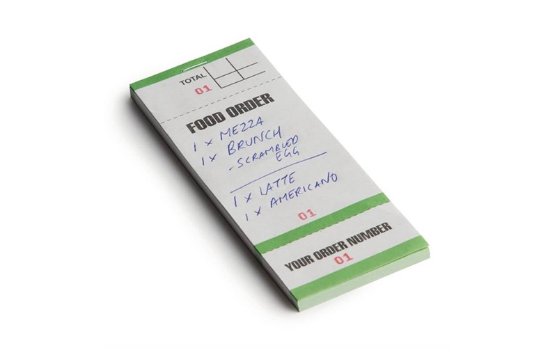 Carnets de commande feuilles simples avec numéros détachables (lot de 50)