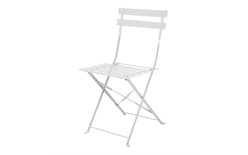 Chaise de terrasse en acier gris Bolero (lot de 2)