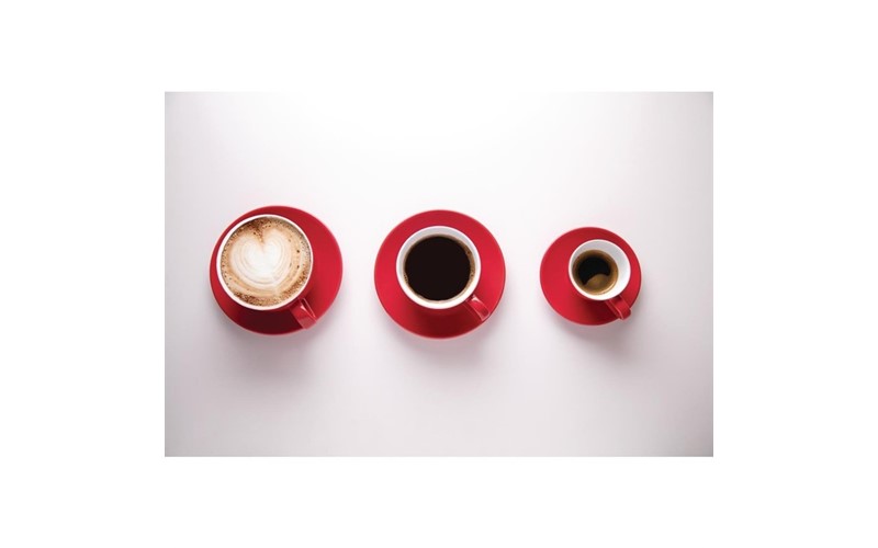 Tasses à espresso Olympia Café rouges 100ml
