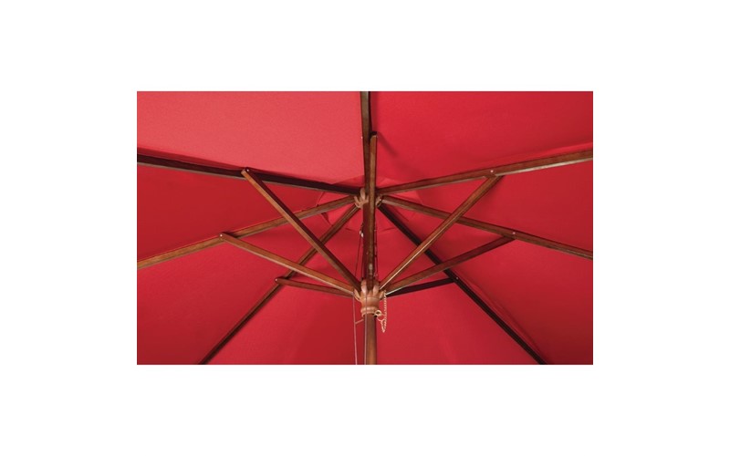 Parasol carré Bolero 2,5m rouge
