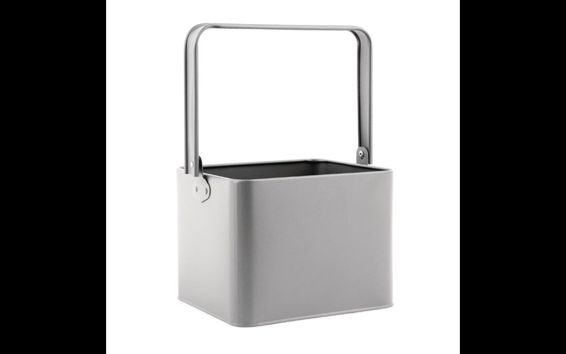 Panier de table galvanisé gris Olympia - 180x155x135mm