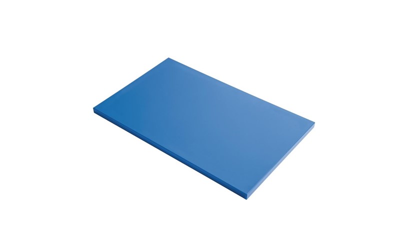 Planche à découper en polyéthylène haute densité Gastro M  bleue